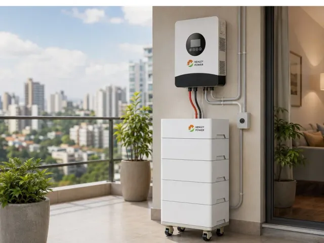 BESS Empilhável Residencial — sistema de armazenamento Henley Power